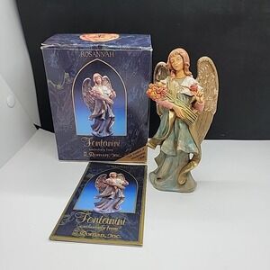 1996 Club Membership Fontanini Nativity Angel Roseannah w/box story card